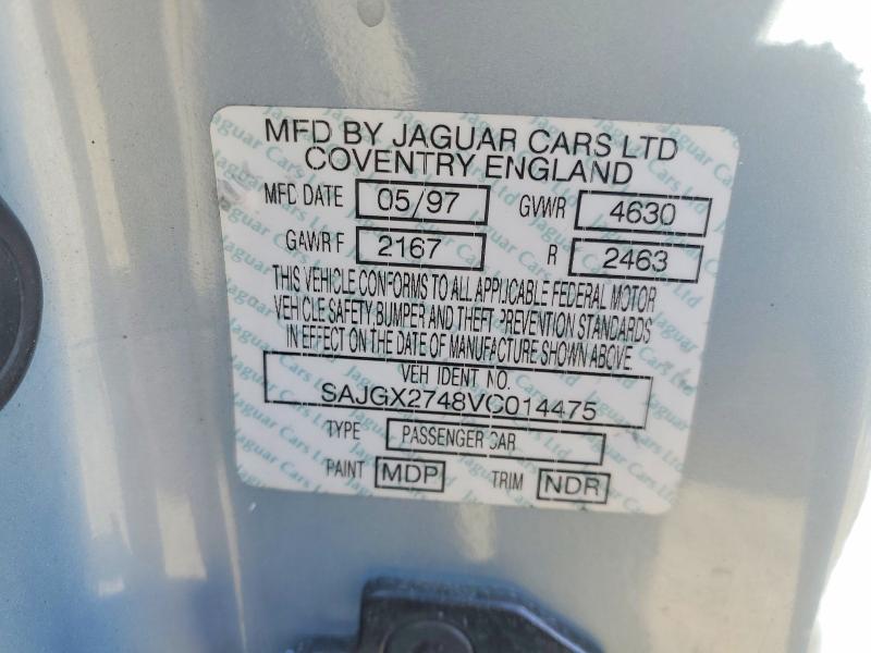 Aukcja sprzedaży 1997 Jaguar Xk8, vin: SAJGX2748VC014475, numer aukcji: 70954316