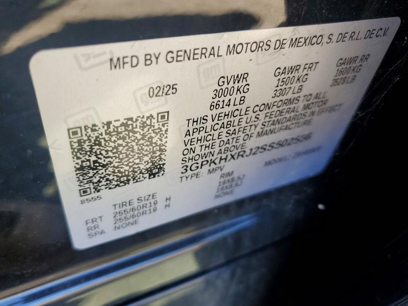 Auction sale of the 2025 Honda Prologue, vin: 3GPKHXRJ2SS502556, lot number: 67965006