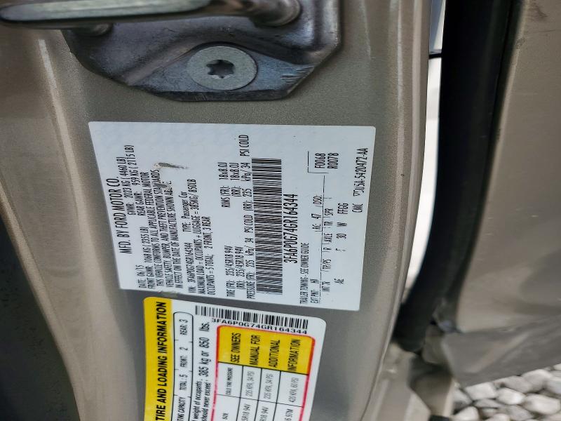 71179346 :رقم المزاد ، 3FA6P0G74GR164344 vin ، 2016 Ford Fusion مزاد بيع
