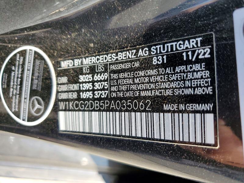 Продаж на аукціоні авто 2023 Mercedes-benz Eqs Sedan, vin: W1KCG2DB5PA035062, номер лоту: 69780626