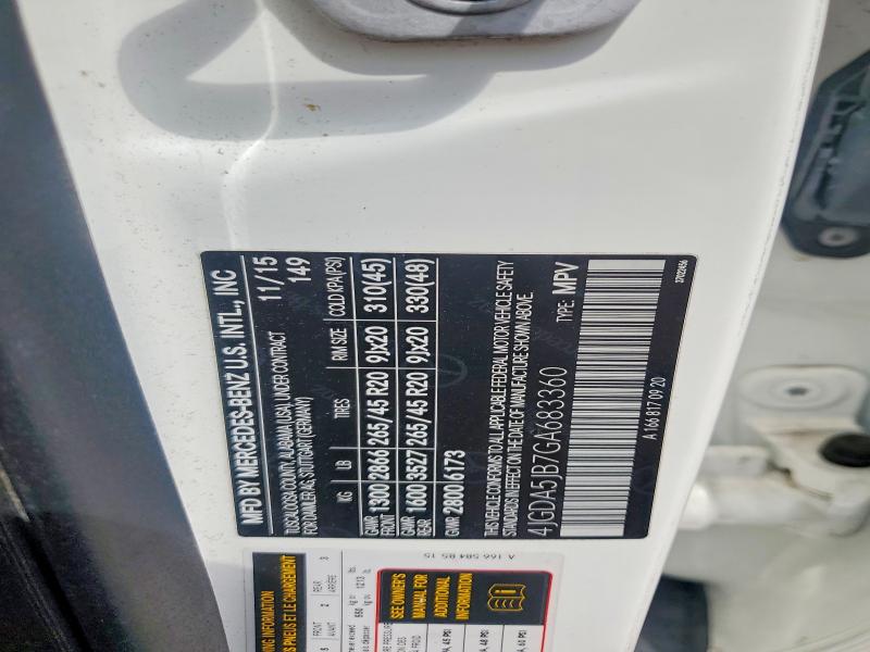 Продаж на аукціоні авто 2016 Mercedes-benz Gle, vin: 4JGDA5JB7GA683360, номер лоту: 67557236