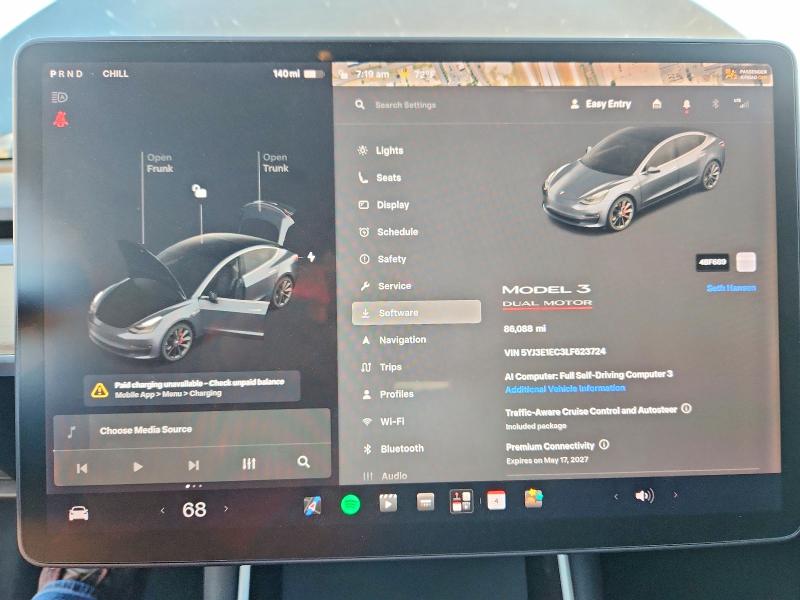 Aukcja sprzedaży 2020 Tesla Model 3, vin: 5YJ3E1EC3LF623724, numer aukcji: 67744536