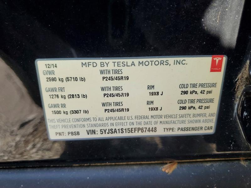 Aukcja sprzedaży 2014 Tesla Model S, vin: 5YJSA1S15EFP67448, numer aukcji: 68201946
