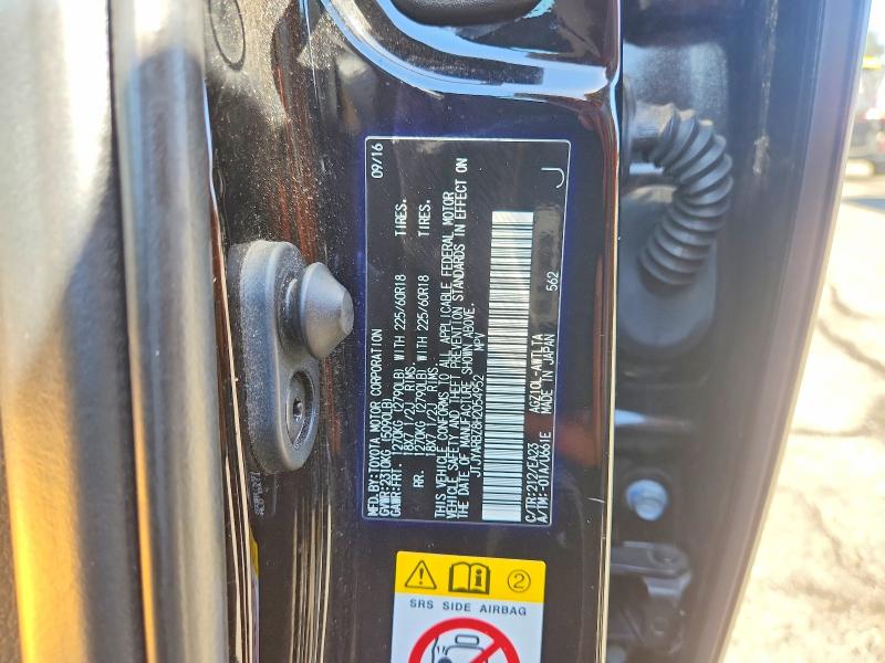 70801256 :رقم المزاد ، JTJYARBZ8H2054952 vin ، 2017 Lexus Nx 200t مزاد بيع