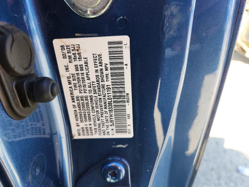 2008 Honda Element მანქანა იყიდება აუქციონზე, vin: 5J6YH18338L011191, აუქციონის ნომერი: 68625266