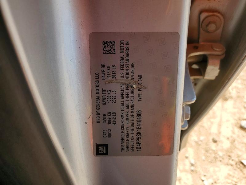 Продаж на аукціоні авто 2014 Buick Verano, vin: 1G4PP5SK1E4104806, номер лоту: 66623216