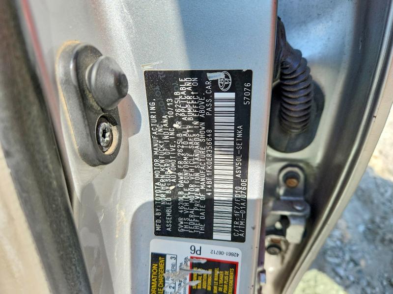 Aukcja sprzedaży 2014 Toyota Camry, vin: 4T4BF1FK0ER356648, numer aukcji: 69278696
