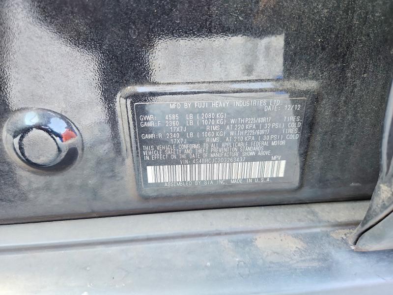 Aukcja sprzedaży 2013 Subaru Outback, vin: 4S4BRCJC2D3263437, numer aukcji: 67478296