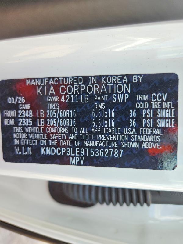Aukcja sprzedaży 2026 Kia Niro, vin: KNDCP3LE9T5362787, numer aukcji: 70250256