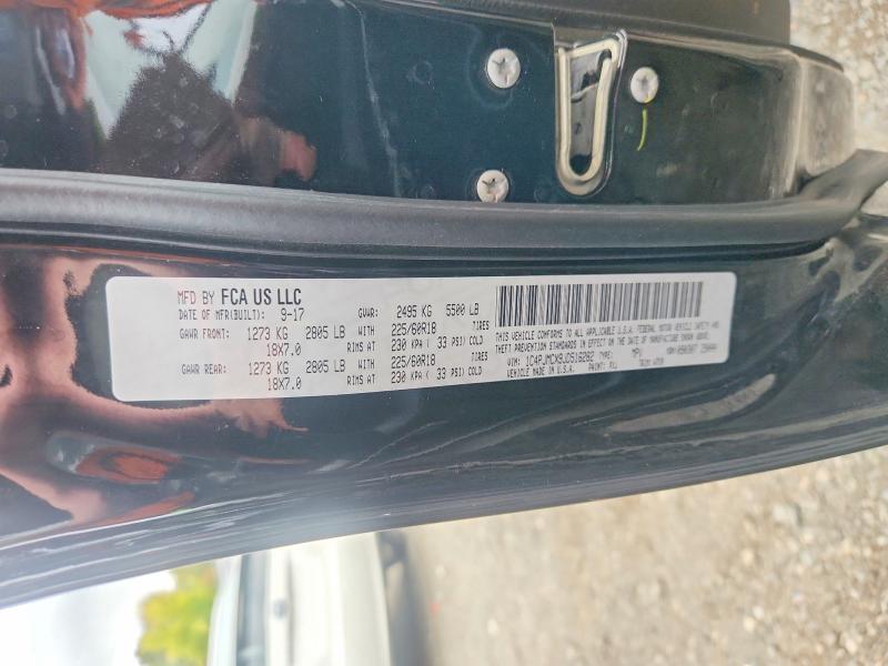 69291666 :رقم المزاد ، 1C4PJMCX9JD516282 vin ، 2018 Jeep Cherokee مزاد بيع