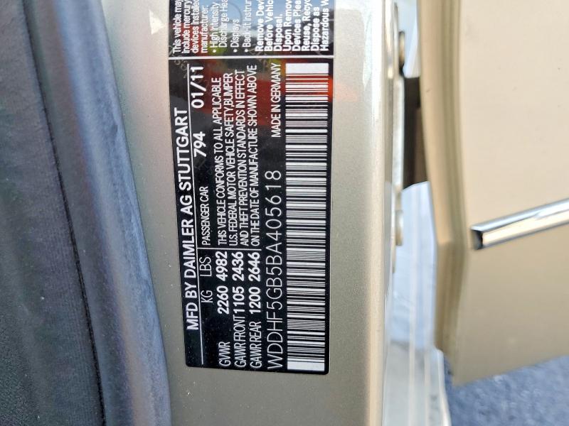 Aukcja sprzedaży 2011 Mercedes-benz E, vin: WDDHF5GB5BA405618, numer aukcji: 70290516