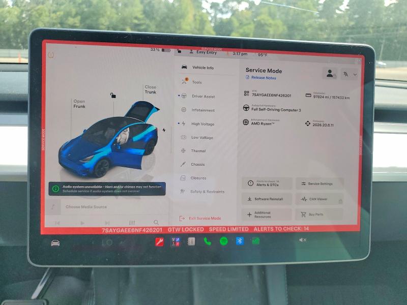 Aukcja sprzedaży 2022 Tesla Model Y, vin: 7SAYGAEE6NF426201, numer aukcji: 67222086