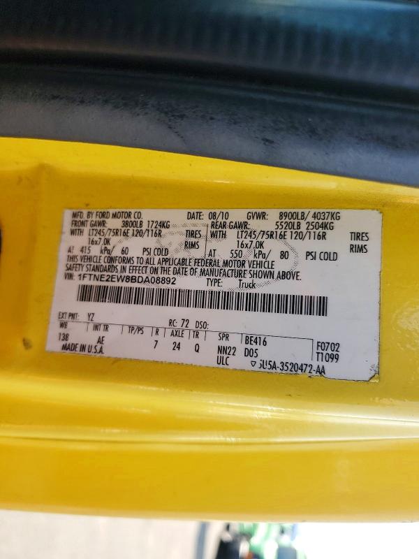 Продаж на аукціоні авто 2011 Ford Econoline, vin: 1FTNE2EW8BDA08892, номер лоту: 70535046