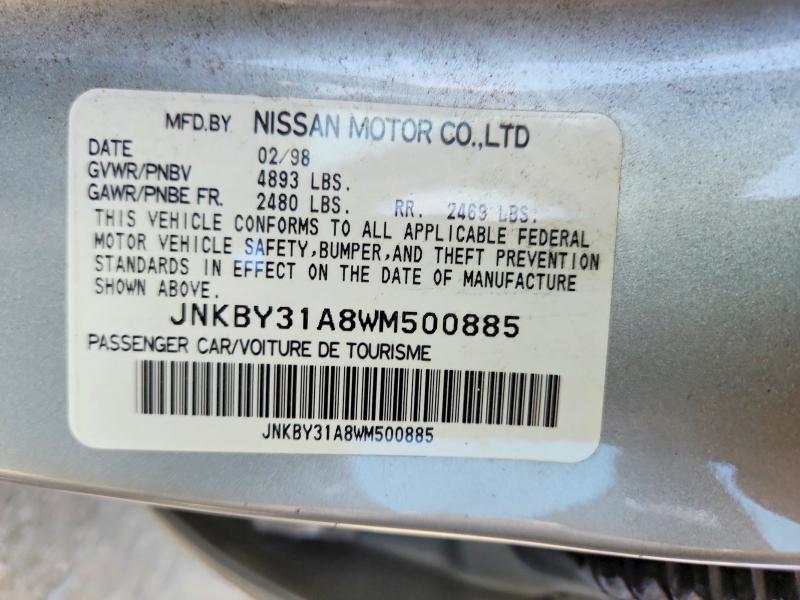67403496 :رقم المزاد ، JNKBY31A8WM500885 vin ، 1998 Infiniti Q45 مزاد بيع