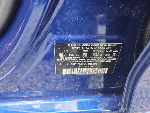 Продаж на аукціоні авто 2019 Hyundai Accent, vin: 3KPC24A39KE046394, номер лоту: 67517806