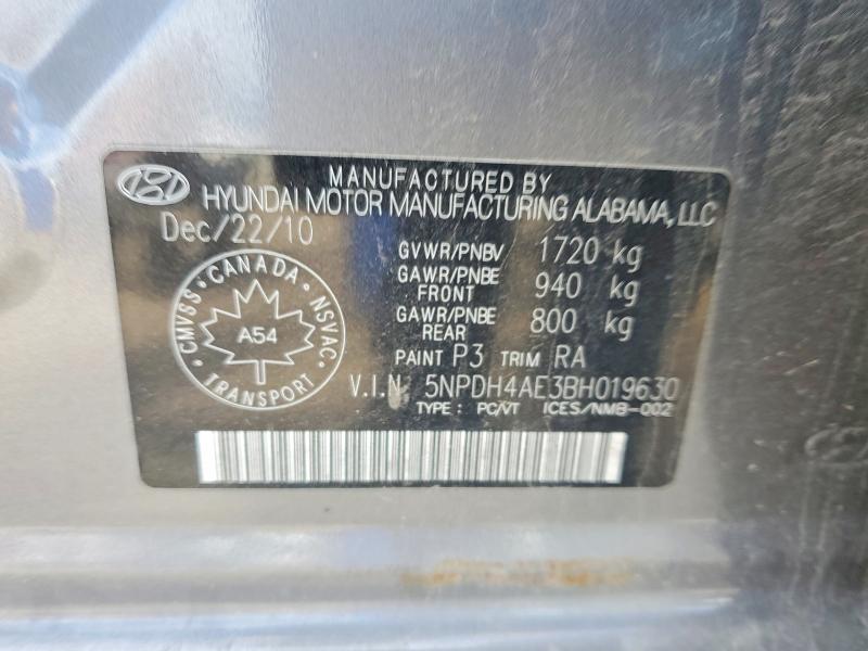 Продаж на аукціоні авто 2011 Hyundai Elantra, vin: 5NPDH4AE3BH019630, номер лоту: 68932556