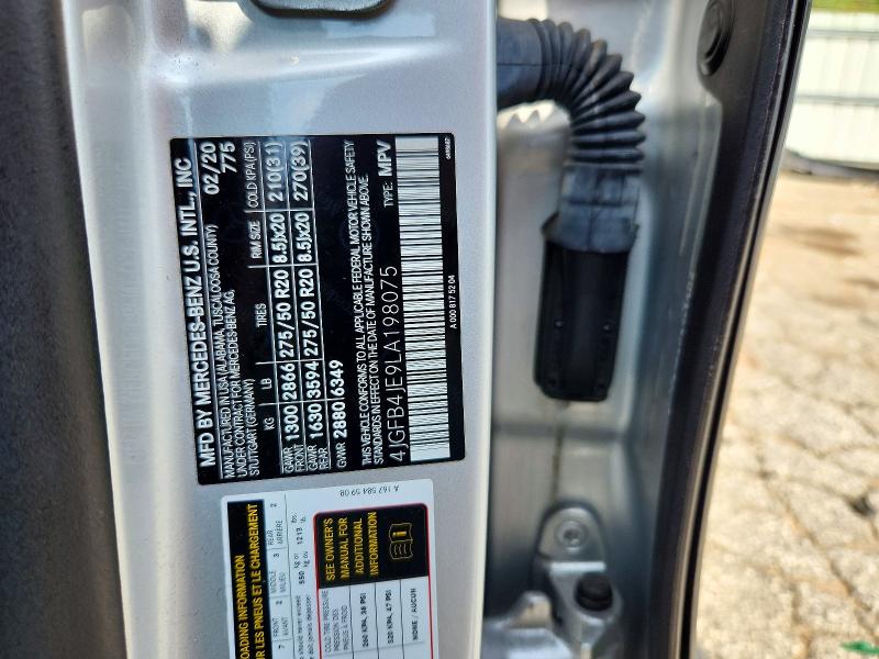 Продаж на аукціоні авто 2020 Mercedes-benz Gle, vin: 4JGFB4JE9LA198075, номер лоту: 65832866