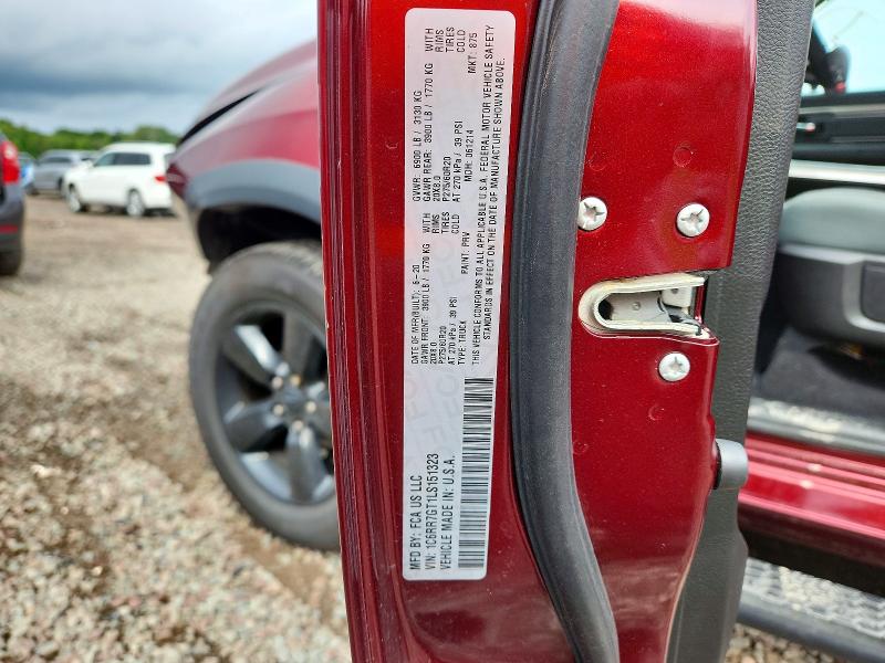 Продажа на аукционе авто 2020 Ram 1500 Classic, vin: 1C6RR7GT1LS151323, номер лота: 67329526