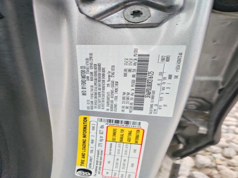 Продаж на аукціоні авто 2018 Ford Fusion, vin: 3FA6P0LU8JR216125, номер лоту: 69503286
