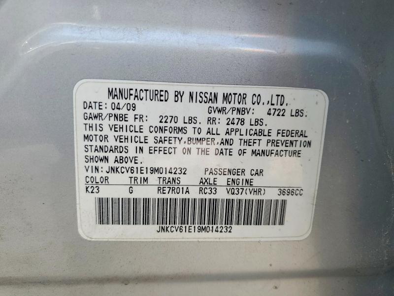 Aukcja sprzedaży 2009 Infiniti G37 Sedan, vin: JNKCV61E19M014232, numer aukcji: 61813406