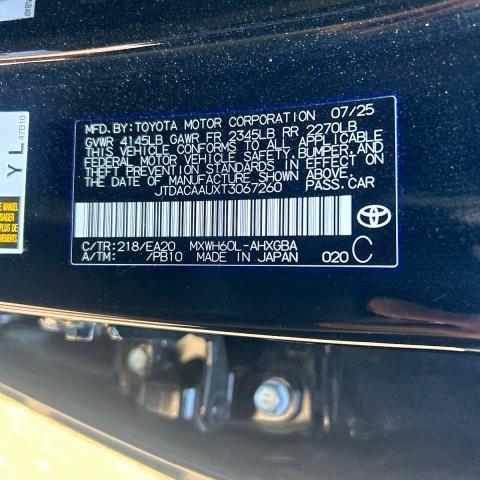 70148726 :رقم المزاد ، JTDACAAUXT3067260 vin ، 2026 Toyota Prius مزاد بيع