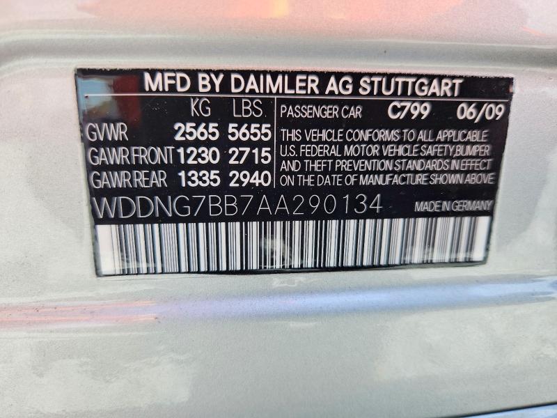 Aukcja sprzedaży 2010 Mercedes-benz S, vin: WDDNG7BB7AA290134, numer aukcji: 68992086