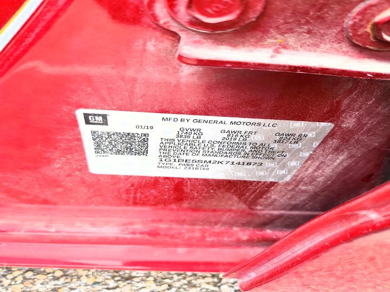 69480656 :رقم المزاد ، 1G1BE5SM2K7141873 vin ، 2019 Chevrolet Cruze مزاد بيع