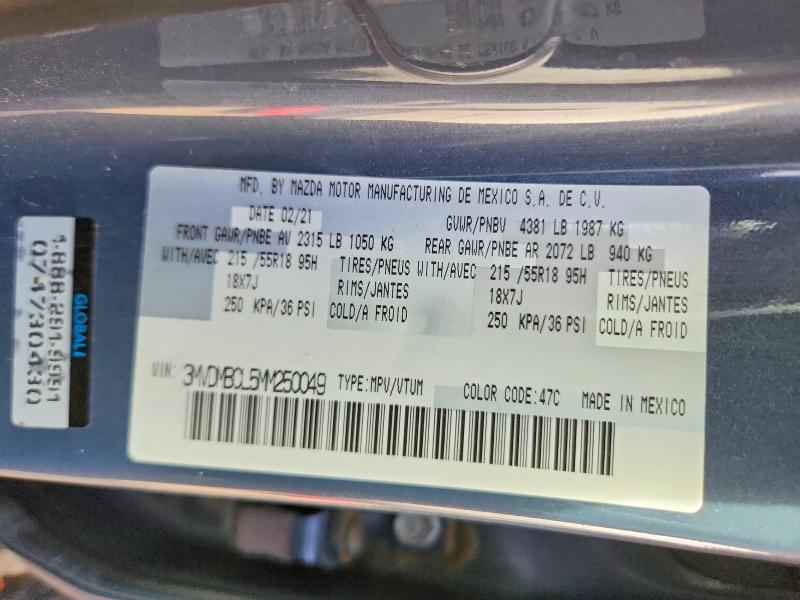 Продаж на аукціоні авто 2021 Mazda Cx-30, vin: 3MVDMBCL5MM250049, номер лоту: 70062896
