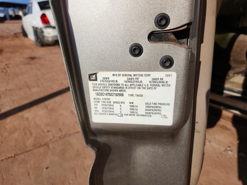 70721256 :رقم المزاد ، 1GCEC14T82Z182908 vin ، 2002 Chevrolet Silverado مزاد بيع