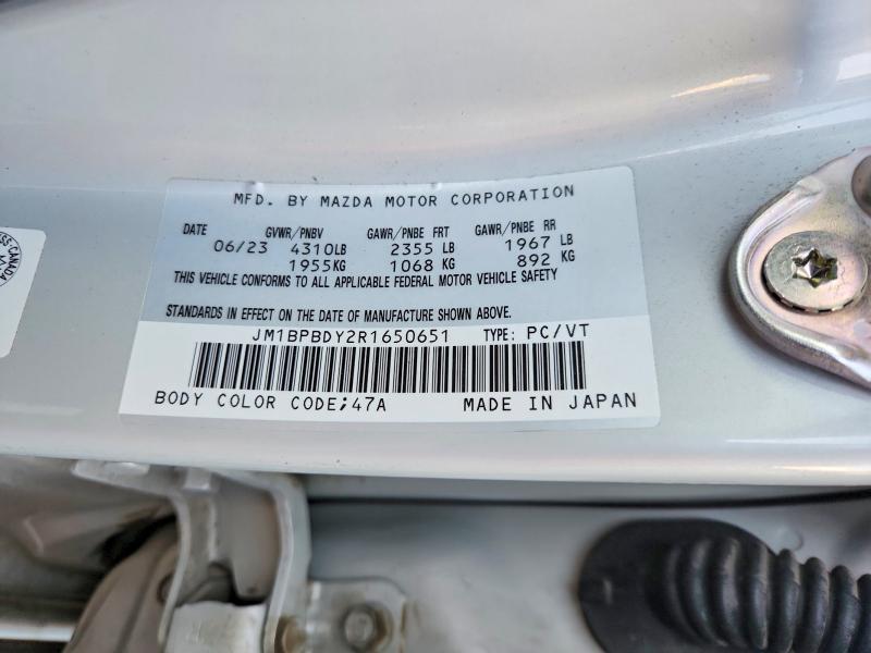 68130646 :رقم المزاد ، JM1BPBDY2R1650651 vin ، 2024 Mazda 3 مزاد بيع