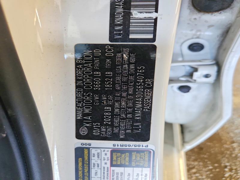 Продажа на аукционе авто 2016 Kia Rio, vin: KNADM4A30G6540765, номер лота: 67846526