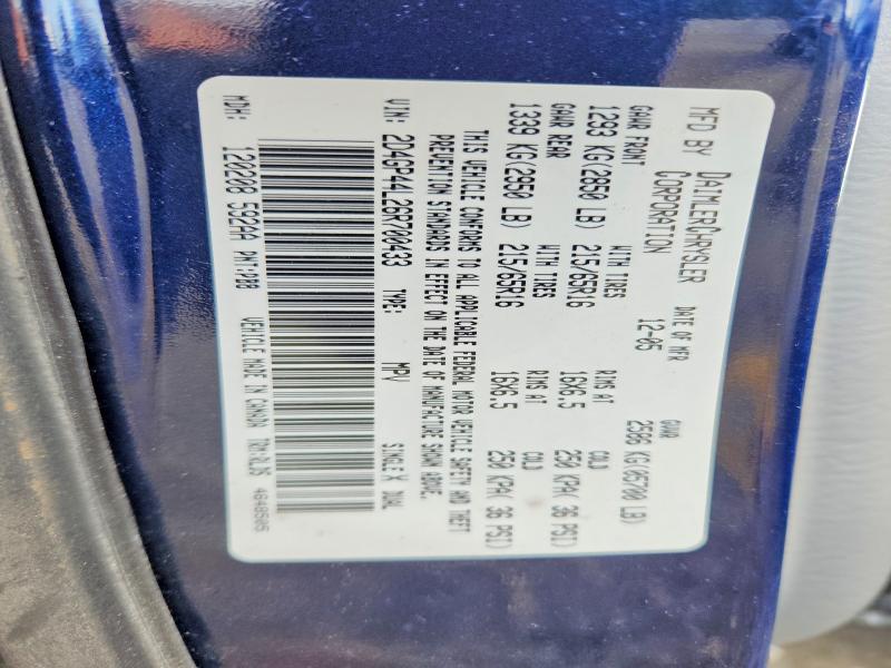 Продажа на аукционе авто 2006 Dodge Grand Caravan, vin: 2D4GP44L26R700433, номер лота: 68860656