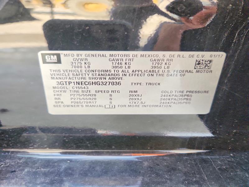 Продаж на аукціоні авто 2017 Gmc Sierra, vin: 3GTP1NEC6HG327036, номер лоту: 65951086