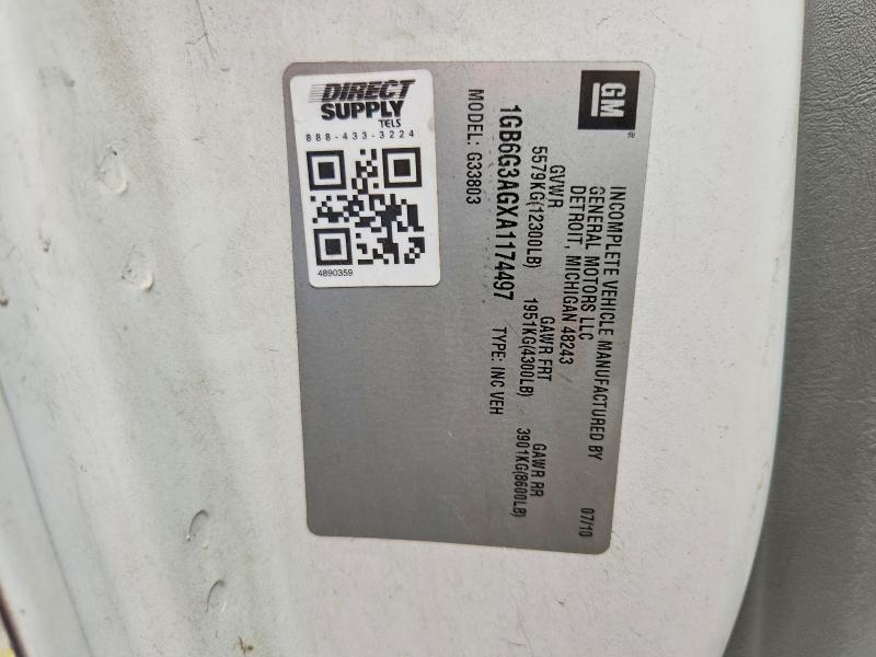 69726326 :رقم المزاد ، 1GB6G3AGXA1174497 vin ، 2010 Chevrolet Express G3500 مزاد بيع