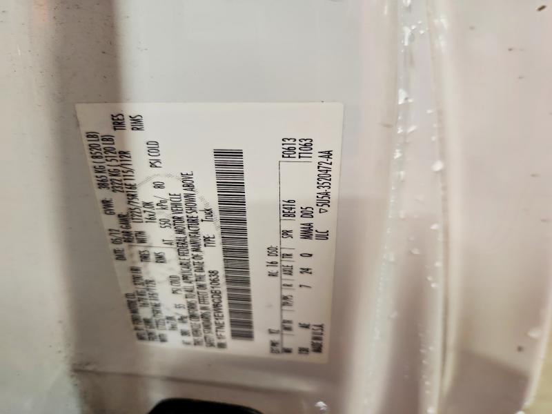 69164236 :رقم المزاد ، 1FTNE1EW6CDB10638 vin ، 2012 Ford Econoline مزاد بيع