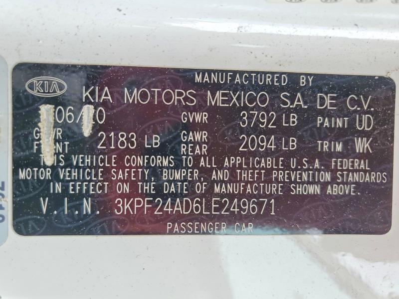 Продаж на аукціоні авто 2020 Kia Forte, vin: 3KPF24AD6LE249671, номер лоту: 66551746