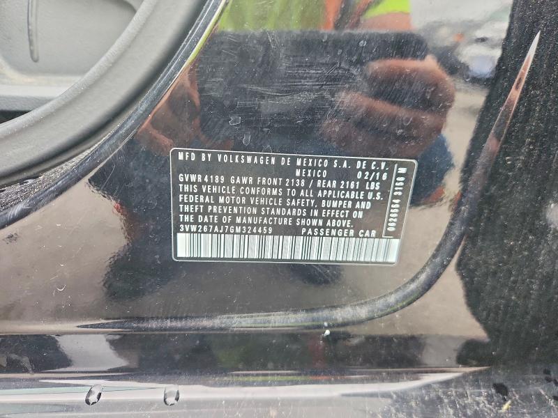 67127456 :رقم المزاد ، 3VW267AJ7GM324459 vin ، 2016 Volkswagen Jetta مزاد بيع