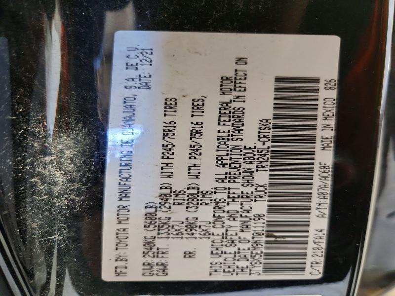 Продажа на аукционе авто 2022 Toyota Tacoma, vin: 3TYSX5EN9NT011190, номер лота: 69933956