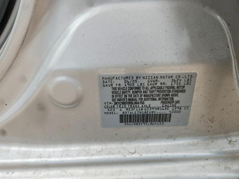 Aukcja sprzedaży 2025 Nissan Versa, vin: 3N1CN8DV9SL864153, numer aukcji: 69179986