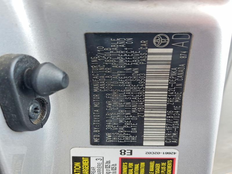 Продажа на аукционе авто 2011 Toyota Corolla, vin: 2T1BU4EE5BC549503, номер лота: 68592796
