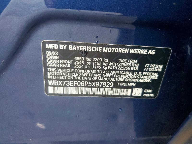 Aukcja sprzedaży 2023 Bmw X1, vin: WBX73EF06P5X97929, numer aukcji: 67064476