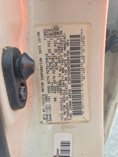 67751126 :رقم المزاد ، JT6HT00W9Y0084756 vin ، 2000 Lexus Lx مزاد بيع
