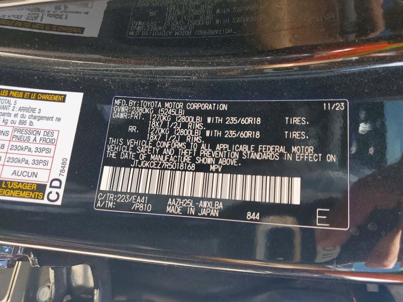 Aukcja sprzedaży 2024 Lexus Nx 350h, vin: JTJGKCEZ7R5018168, numer aukcji: 66903686