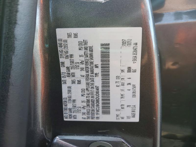 2013 Ford Escape მანქანა იყიდება აუქციონზე, vin: 1FMCU9G98DUD80497, აუქციონის ნომერი: 69933146