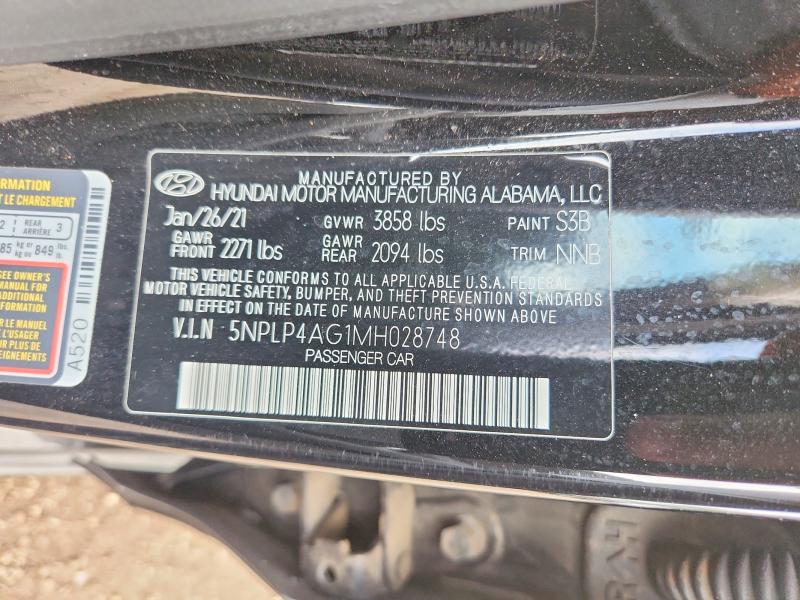 Продаж на аукціоні авто 2021 Hyundai Elantra, vin: 5NPLP4AG1MH028748, номер лоту: 69378326