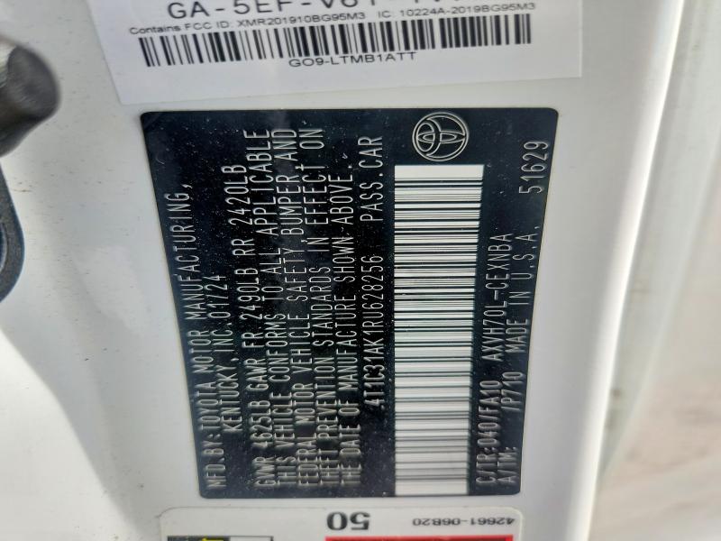 Aukcja sprzedaży 2024 Toyota Camry, vin: 4T1C31AK1RU628256, numer aukcji: 70267826