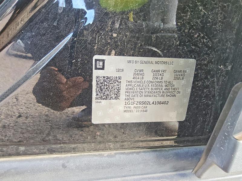 Продажа на аукционе авто 2020 Chevrolet Bolt Ev, vin: 1G1FZ6S02L4108402, номер лота: 69284816