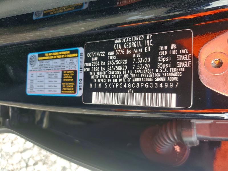 2023 Kia Telluride მანქანა იყიდება აუქციონზე, vin: 5XYP54GC8PG334997, აუქციონის ნომერი: 68665906