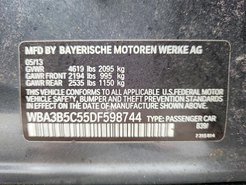 Aukcja sprzedaży 2013 Bmw 328, vin: WBA3B5C55DF598744, numer aukcji: 69723296