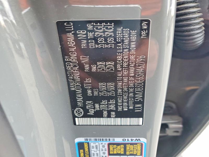 70794726 :رقم المزاد ، 5NMJB3DE6SH462796 vin ، 2025 Hyundai Tucson مزاد بيع